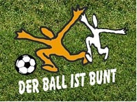 Antirassistisches Stadionfest "Der Ball ist bunt"
