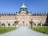 Einrüstung der Kuppelbekrönung am Neuen Palais