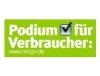 Podium für Verbraucher