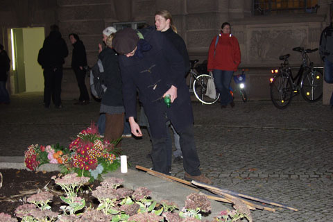 Mahnwache gegen Vorratsdatenspeicherung
