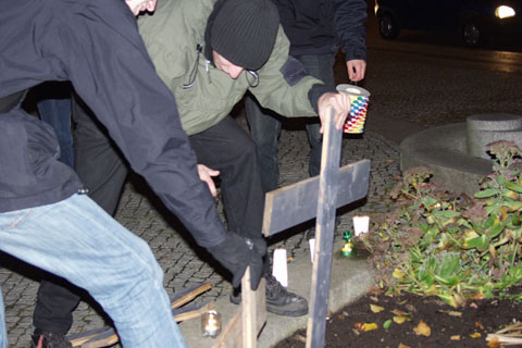 Mahnwache gegen Vorratsdatenspeicherung