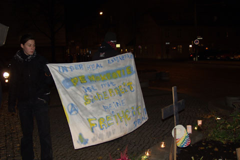 Mahnwache gegen Vorratsdatenspeicherung