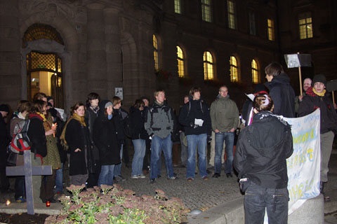 Mahnwache gegen Vorratsdatenspeicherung