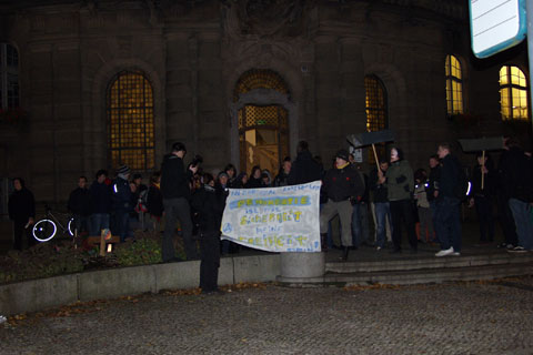 Mahnwache gegen Vorratsdatenspeicherung