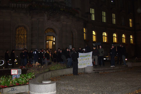 Mahnwache gegen Vorratsdatenspeicherung