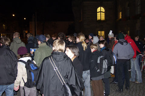 Mahnwache gegen Vorratsdatenspeicherung
