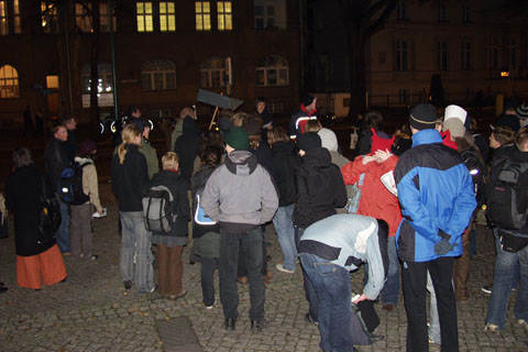 Mahnwache gegen Vorratsdatenspeicherung