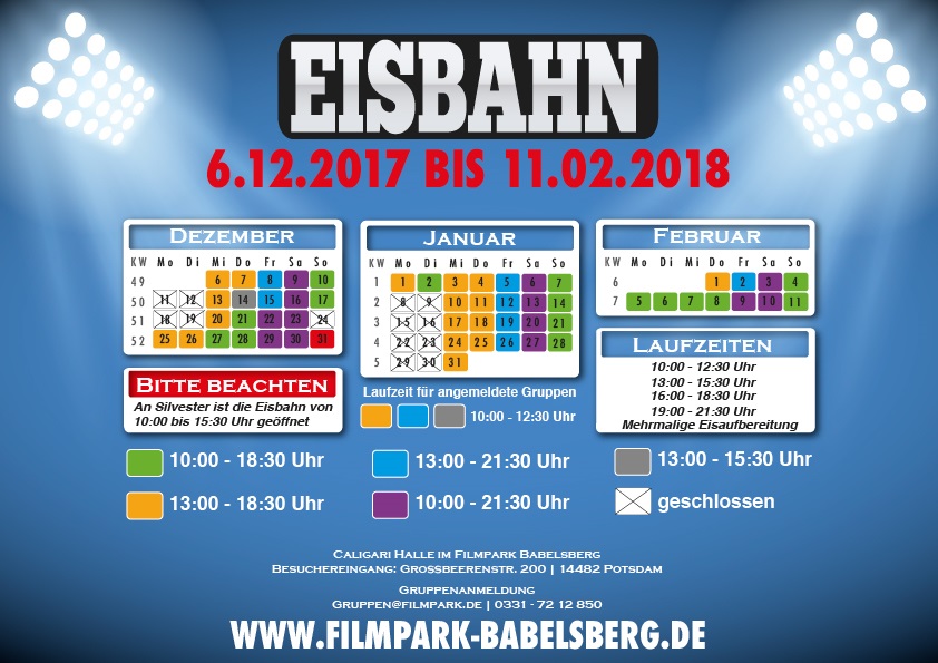 Eisbahn im Filmpark Babelsberg