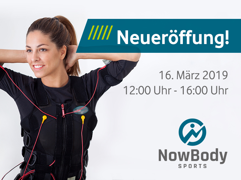 Neueröffnung NowBody Sports - Dein EMS Experte in Potsdam Bornstedt