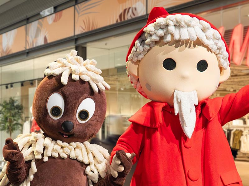 Foto: Sandmann & Pittiplatsch zu Besuch im Stern-Center Potsdam